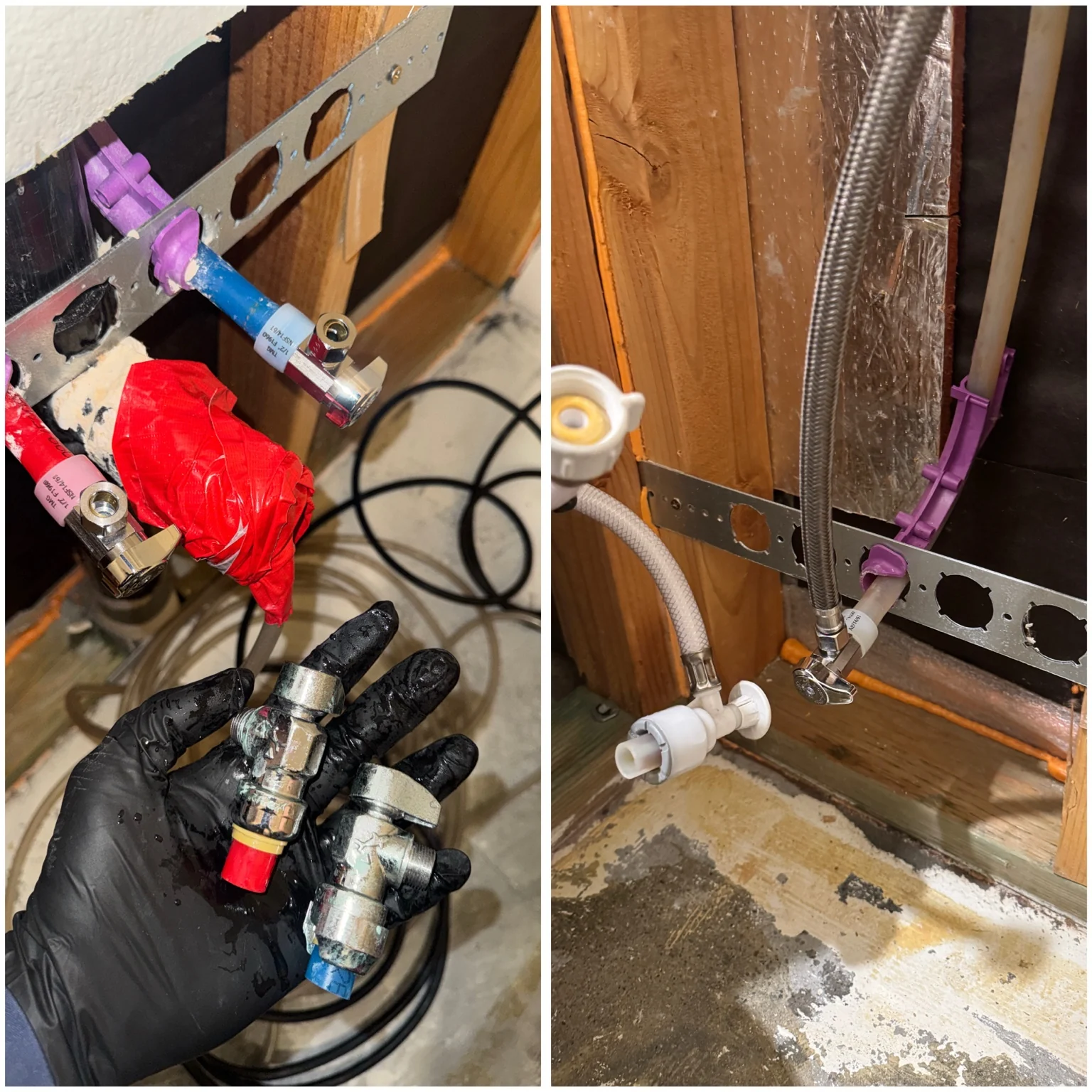 Accessible angle-stop repair under a fixture
