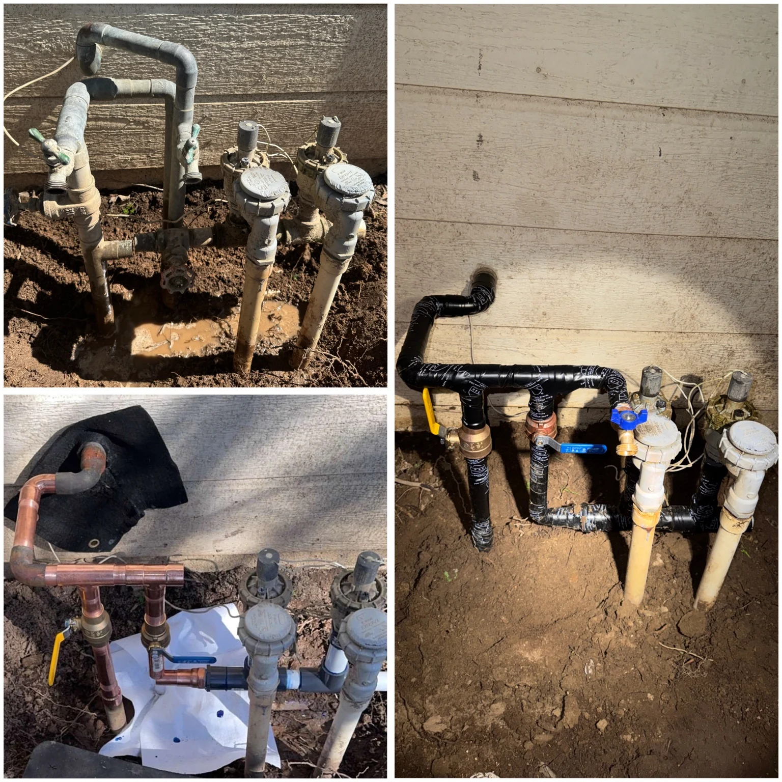 Exterior irrigation and house feed rebuild